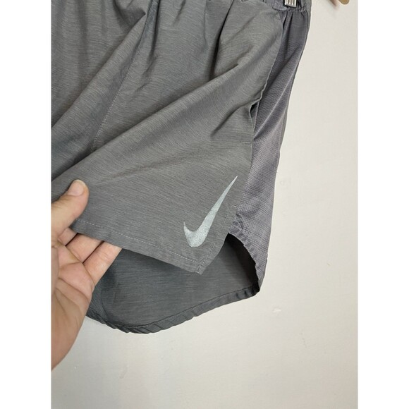 Nike Dri Fit WoMen's Small Gray Running Shorts Lined Active 4" Inseam - Picture 2 of 10